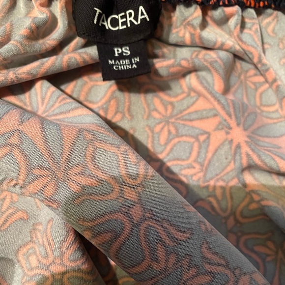 Brand New! Tacera Printed Navy/Coral Jumpsuit size PS - Picture 8 of 13